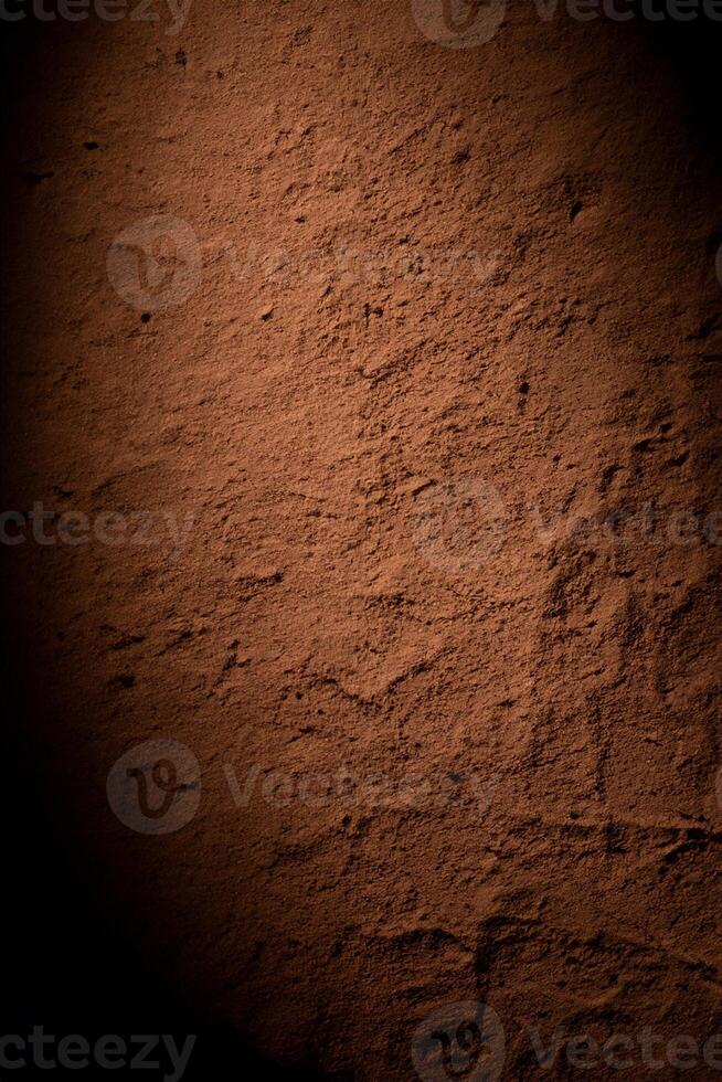 Cacao powder surface, food texture background photo