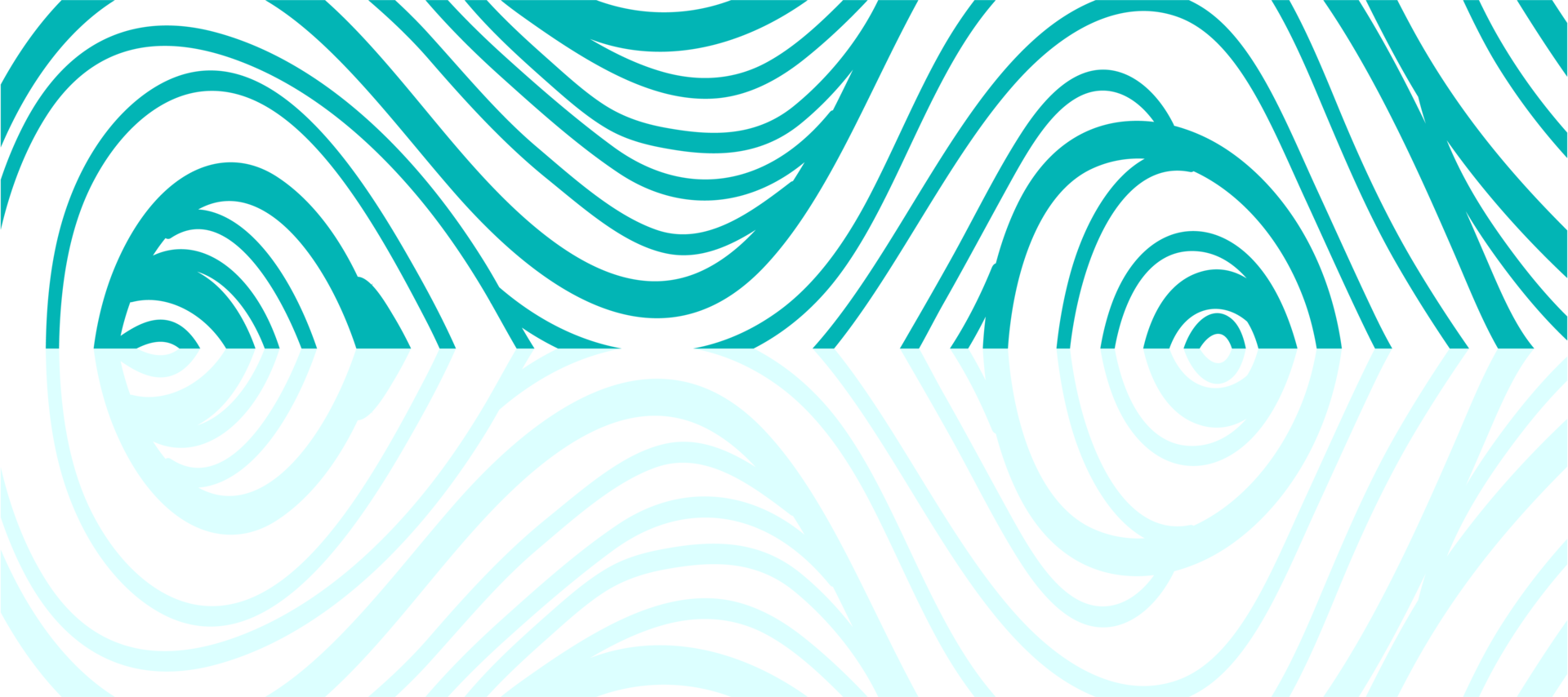 abstract cyan ocean waves curves pattern design transparent png