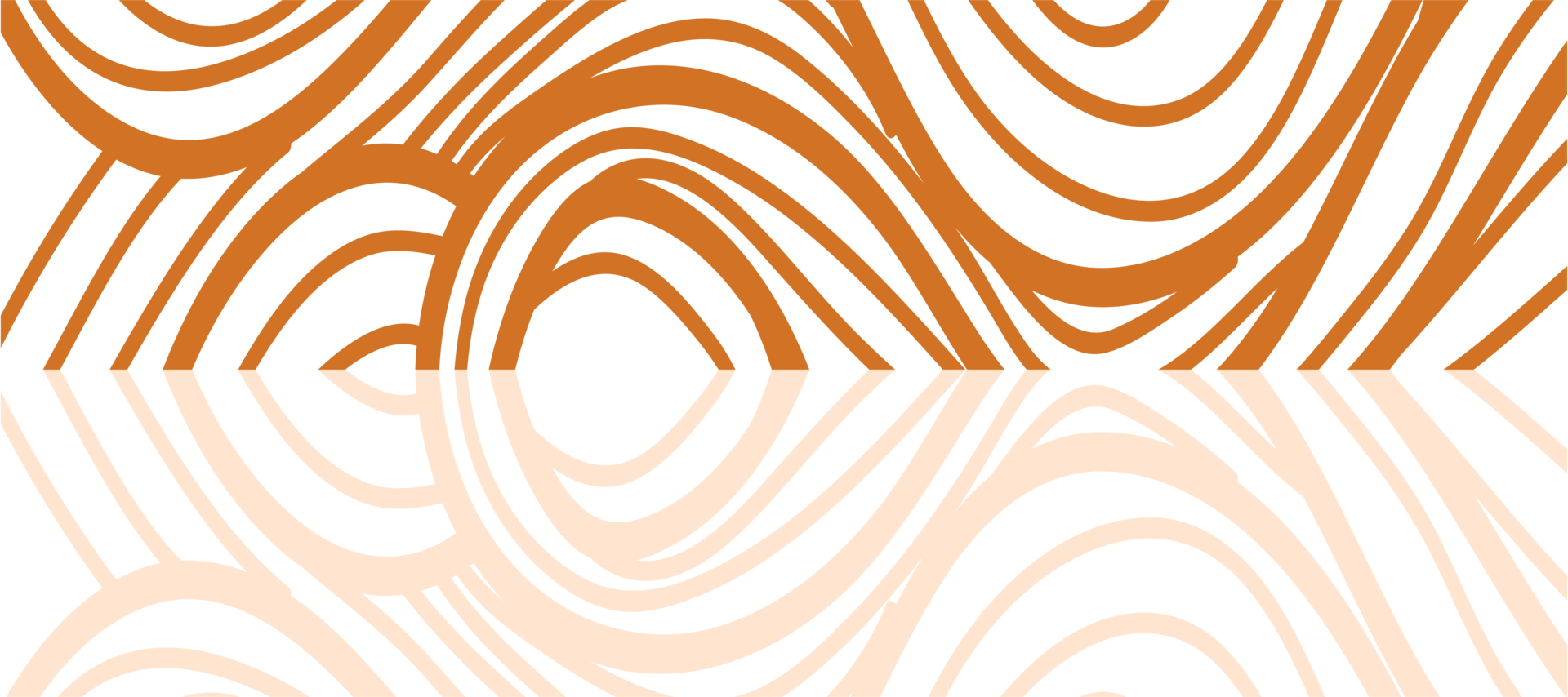 abstract orange ocean waves curves pattern design transparent png