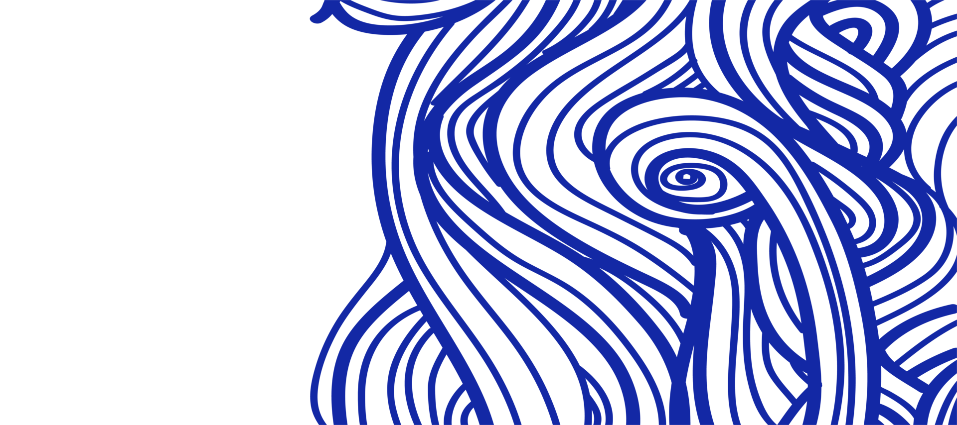 abstract blue ocean waves swirl pattern design transparent background png