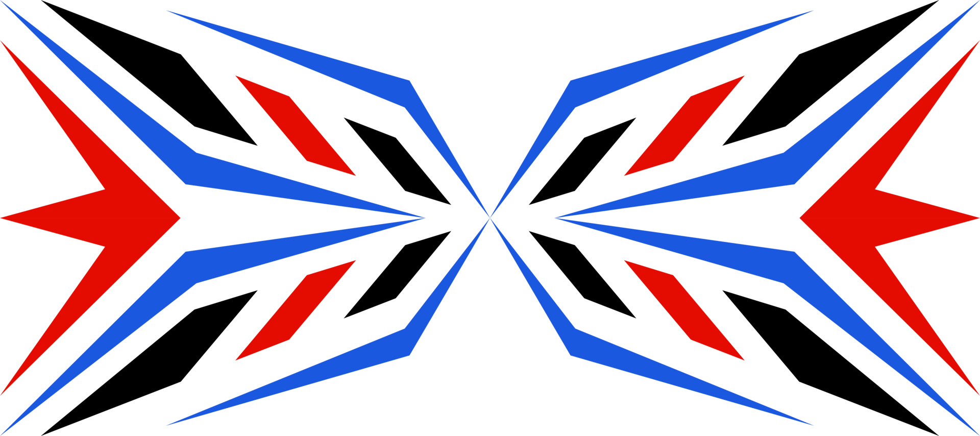 cyberpunk technology red blue geometric design transparent background png