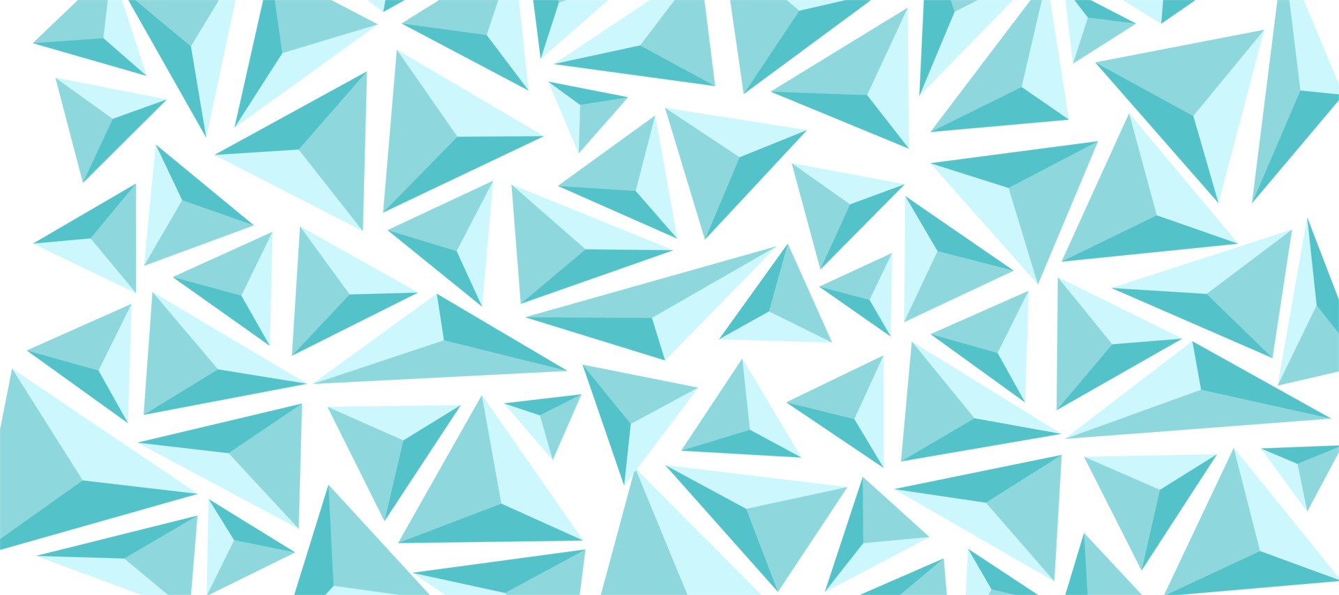 abstract blue triangle low poly decorative design transparent png