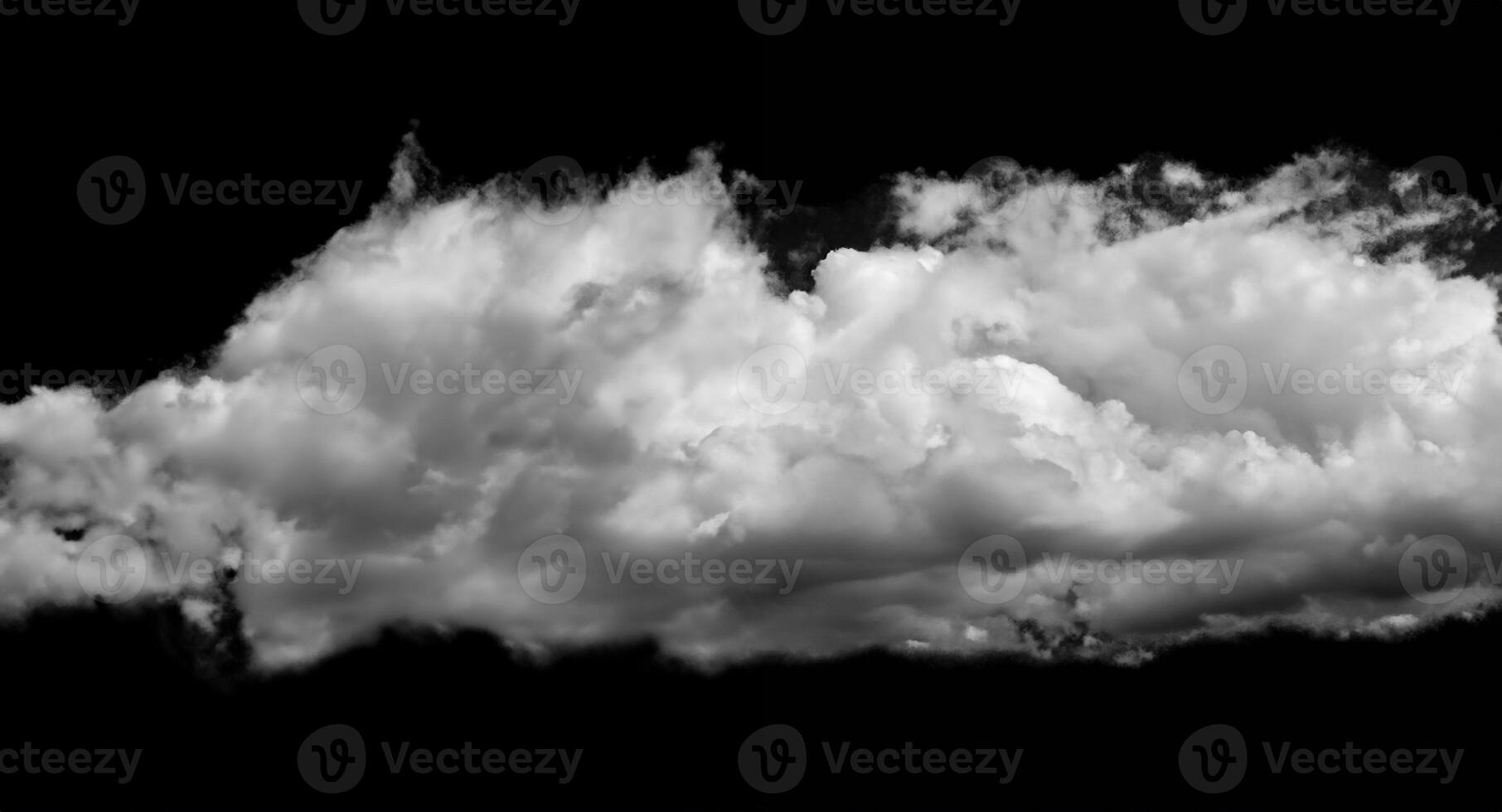 clouds on black background photo