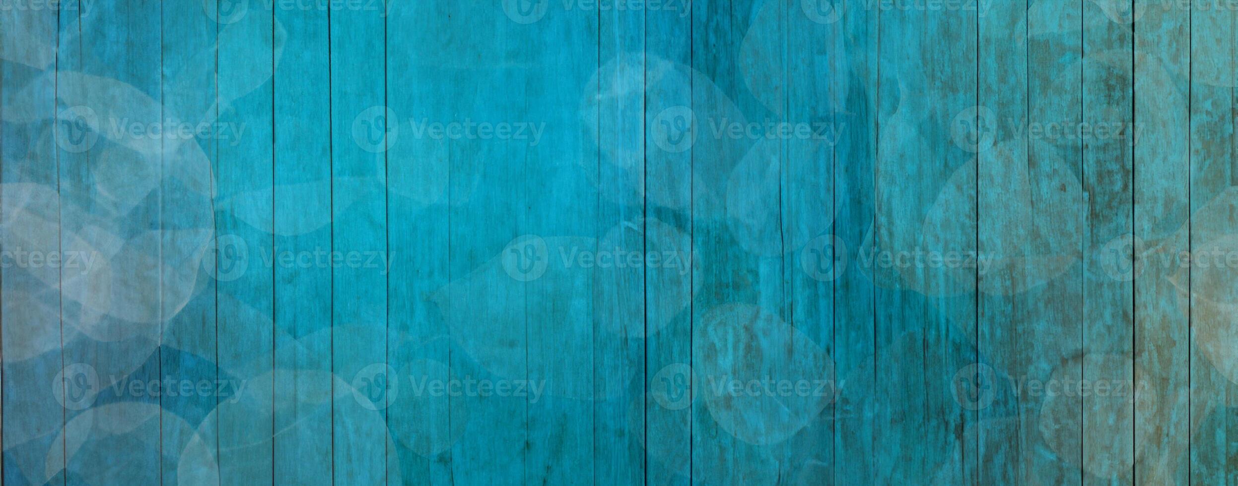 blue wooden background with water droplets photo