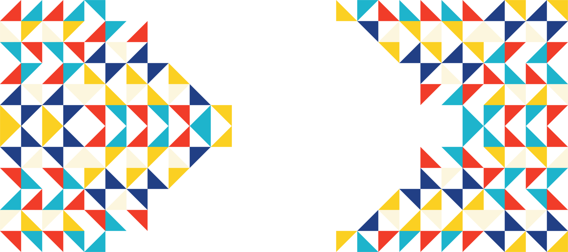 triangle colorful geometric mosaic banner design transparent background png