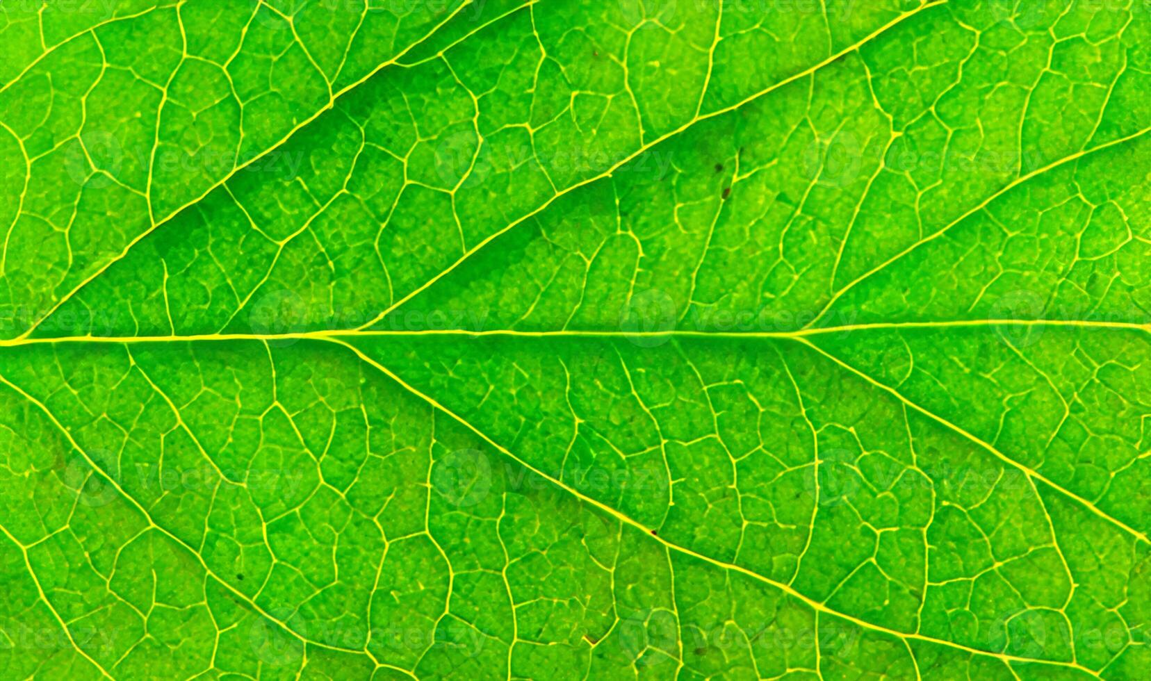 Green leaf texture background. Macro of a green leaf with veins. photo