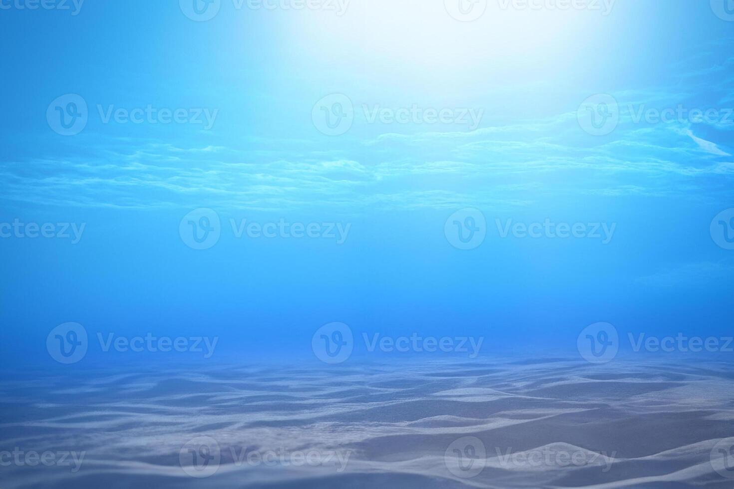 Deep blue sea or ocean underwater background. photo