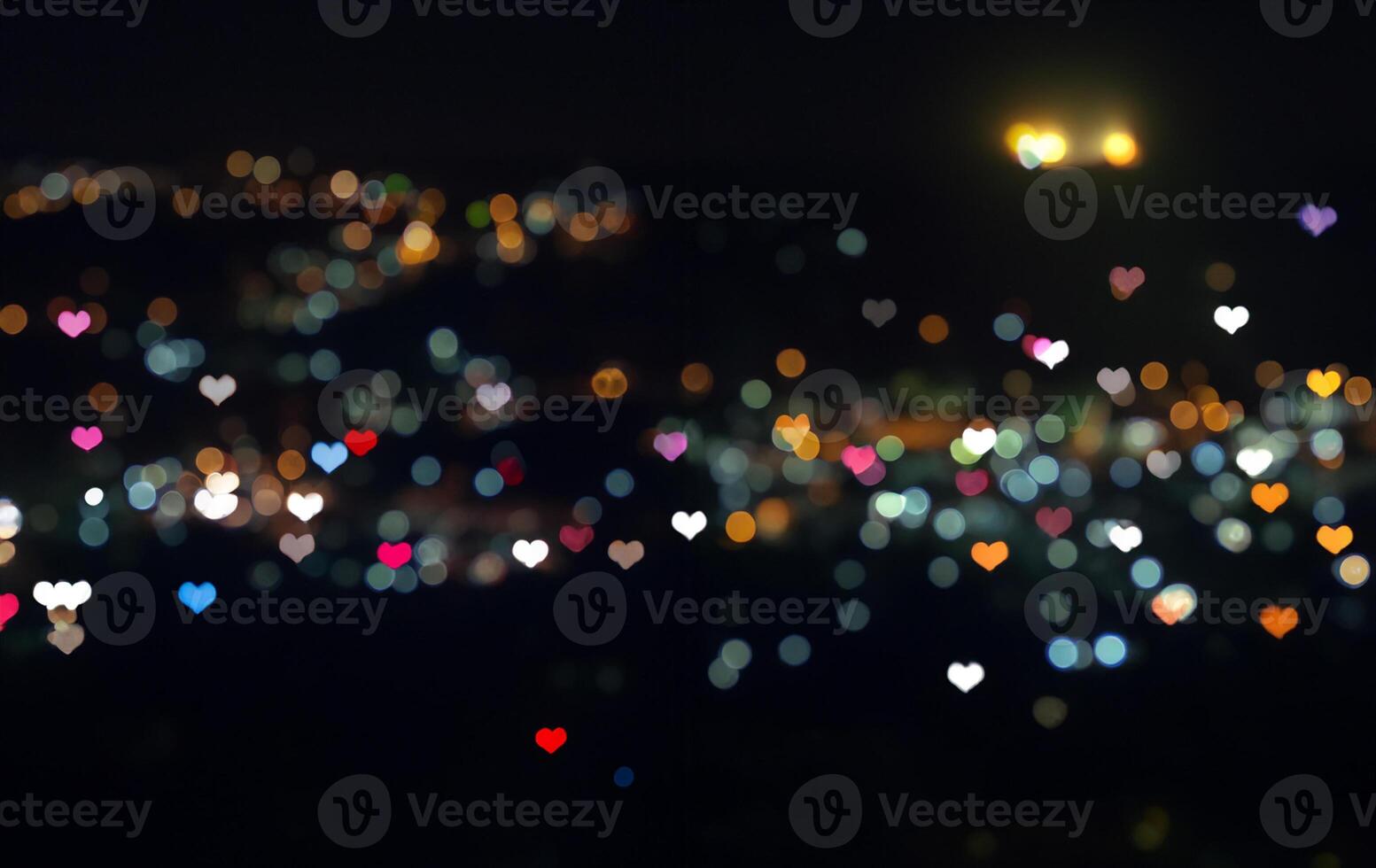Abstract colorful hearts background for valentine's day photo