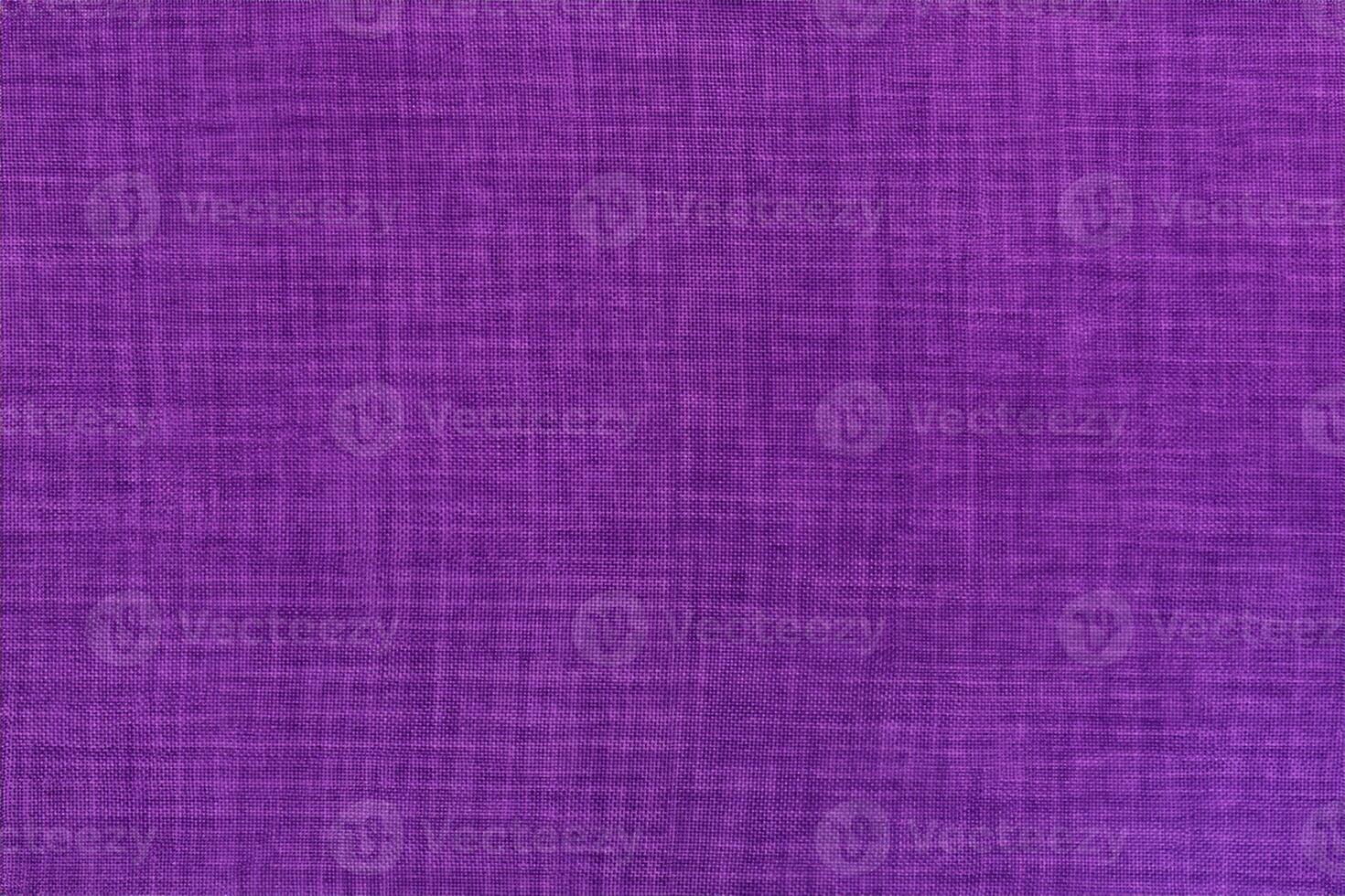 Dark purple linen fabric cloth texture background, seamless pattern of natural textile. photo