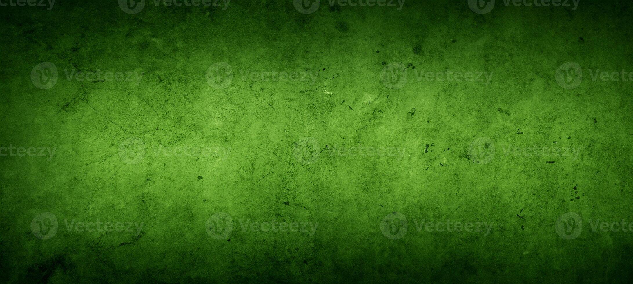 Green grunge concrete stone wall texture background photo