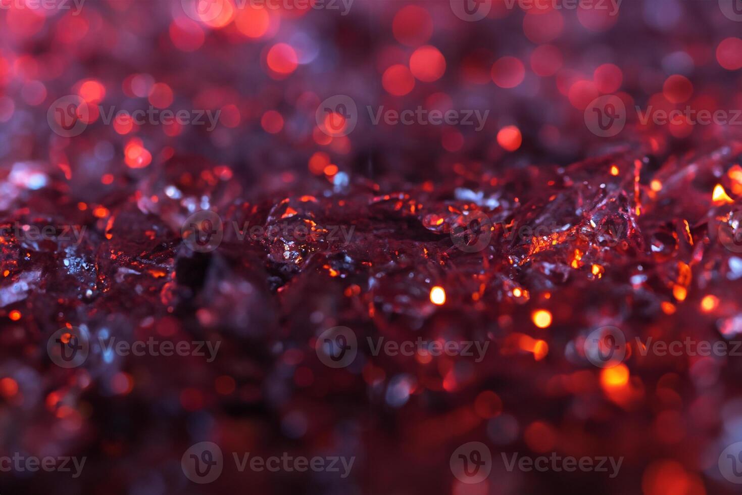 close up view of abstract red and purple crystal textured background photo