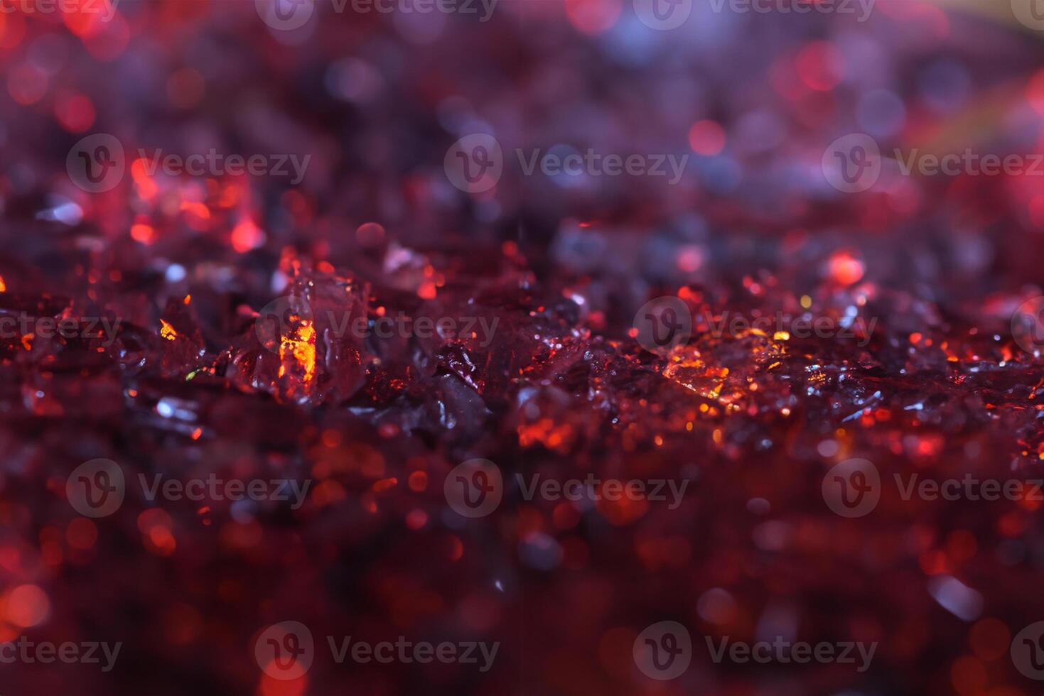 close up view of abstract red and purple crystal textured background photo