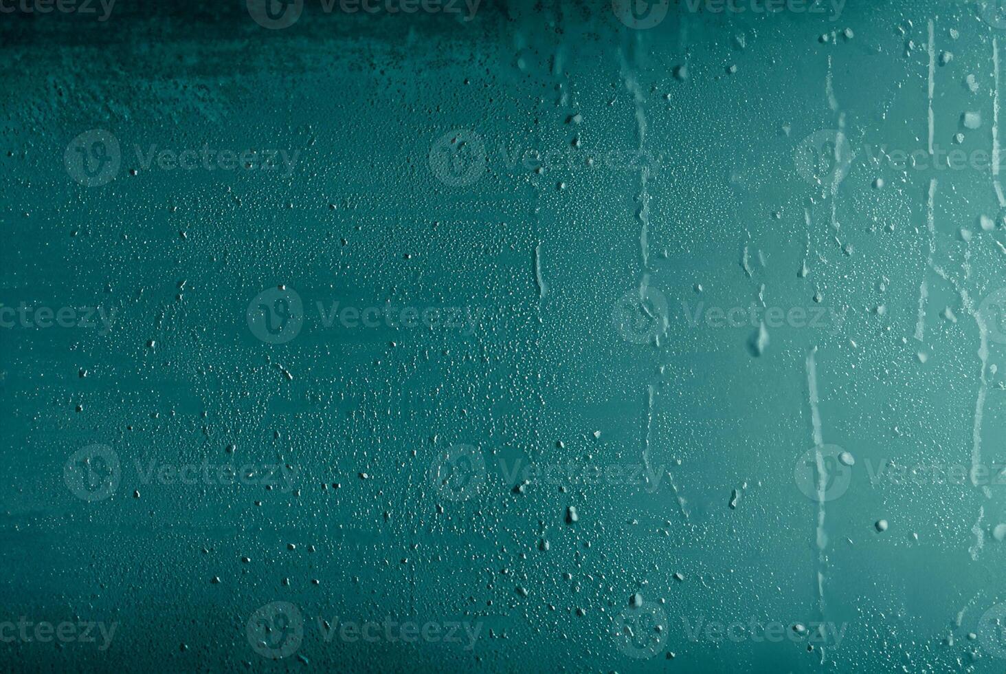 Abstract turquoise background with microscopic air bubbles. Bubbles background in aqua blue. photo