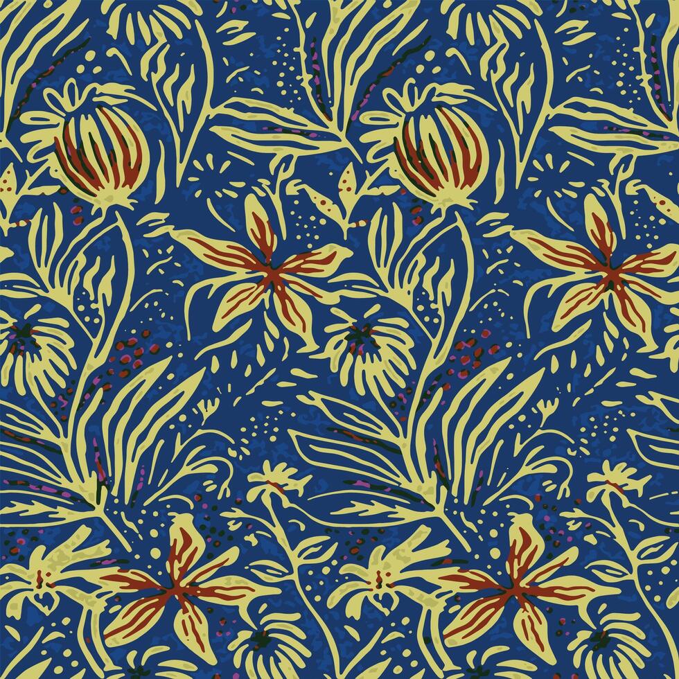Textile Digital Design Fabric Print Wallpaper Stock vector