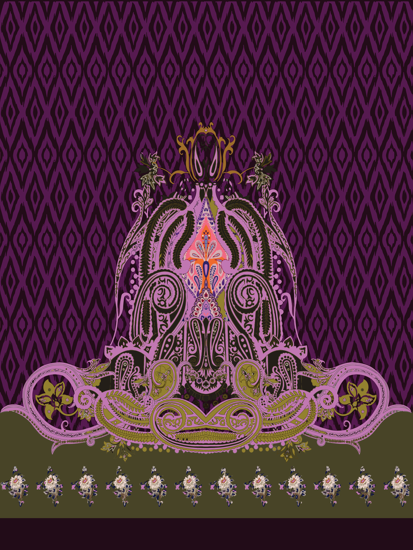 Textile Digital Design Fabric Print vector Wallpaper Stock 38082948