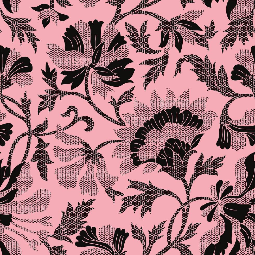 Textile Digital Design Fabric Print Wallpaper Stock vector