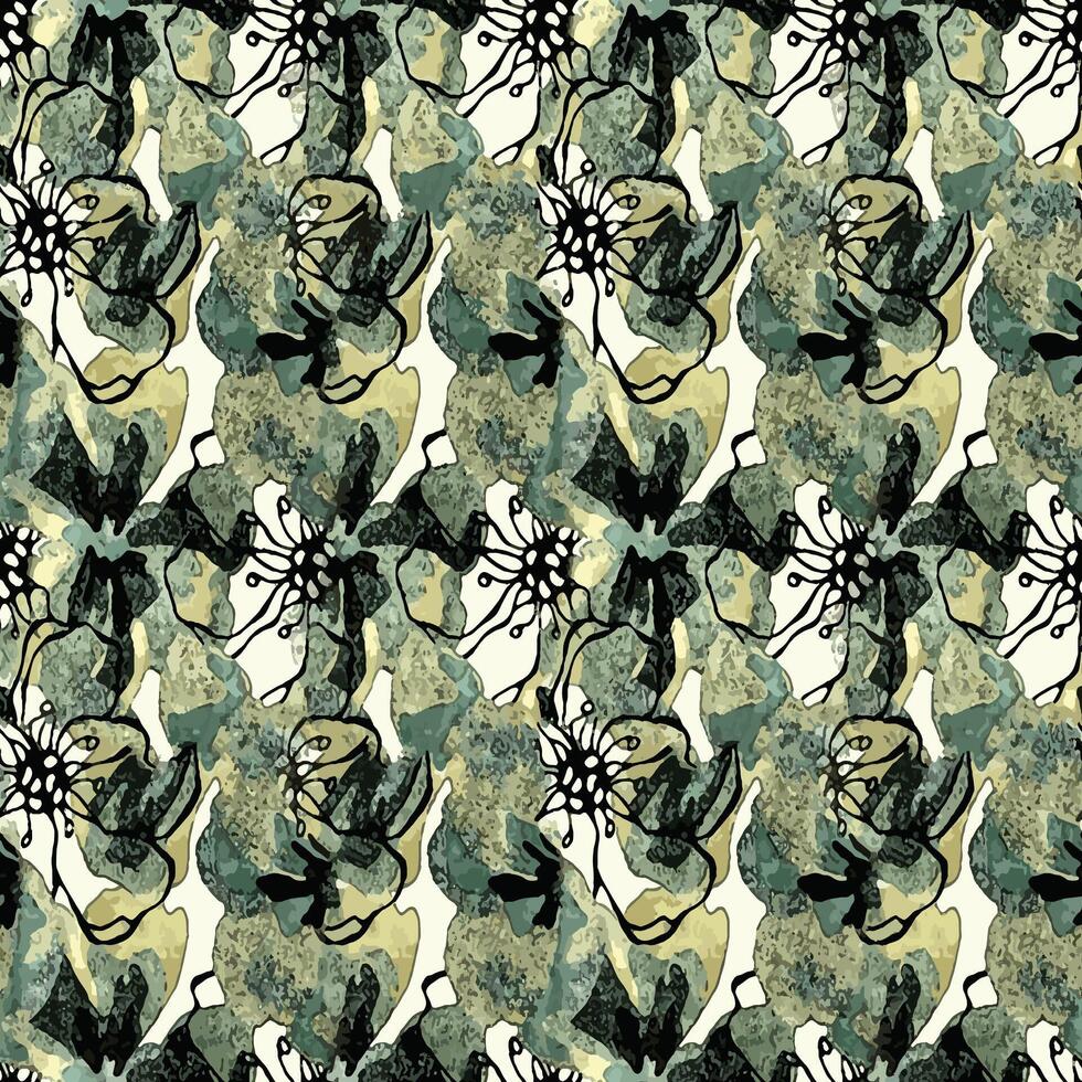Textile Digital Design Fabric Print Wallpaper Stock vector