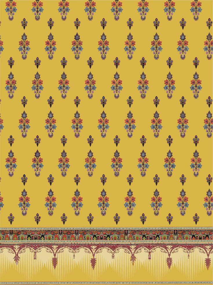 Textile Digital Design Fabric Print Wallpaper Stock vector