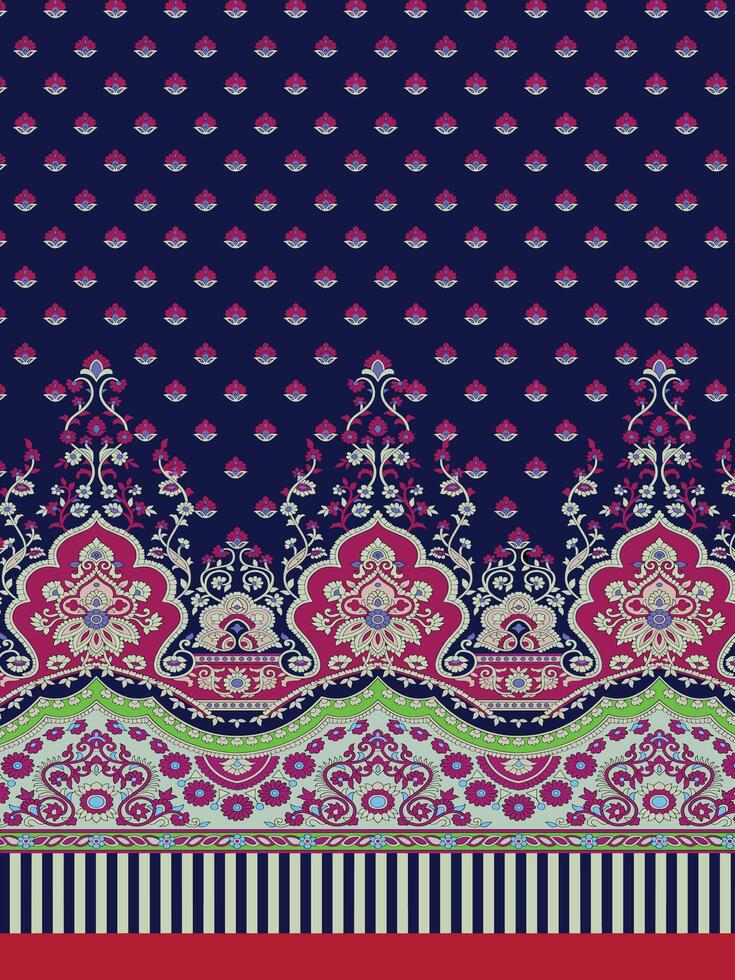 Textile Digital Design Fabric Print Wallpaper Stock vector