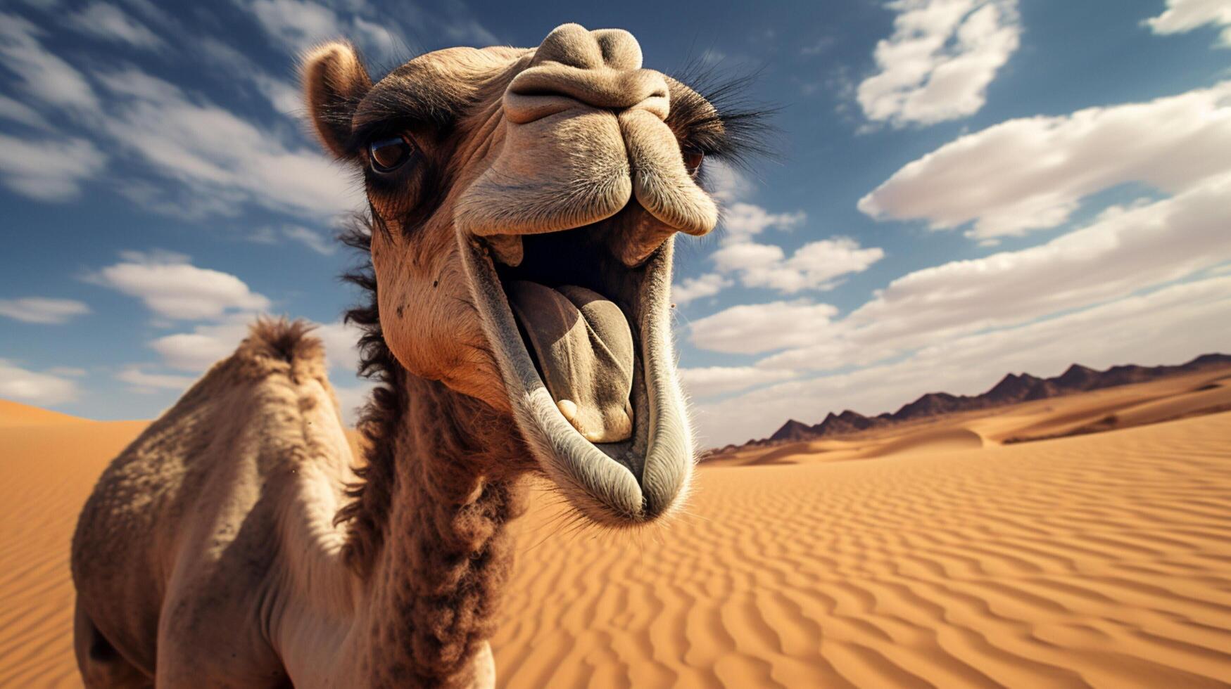 AI generated camel high quality image photo