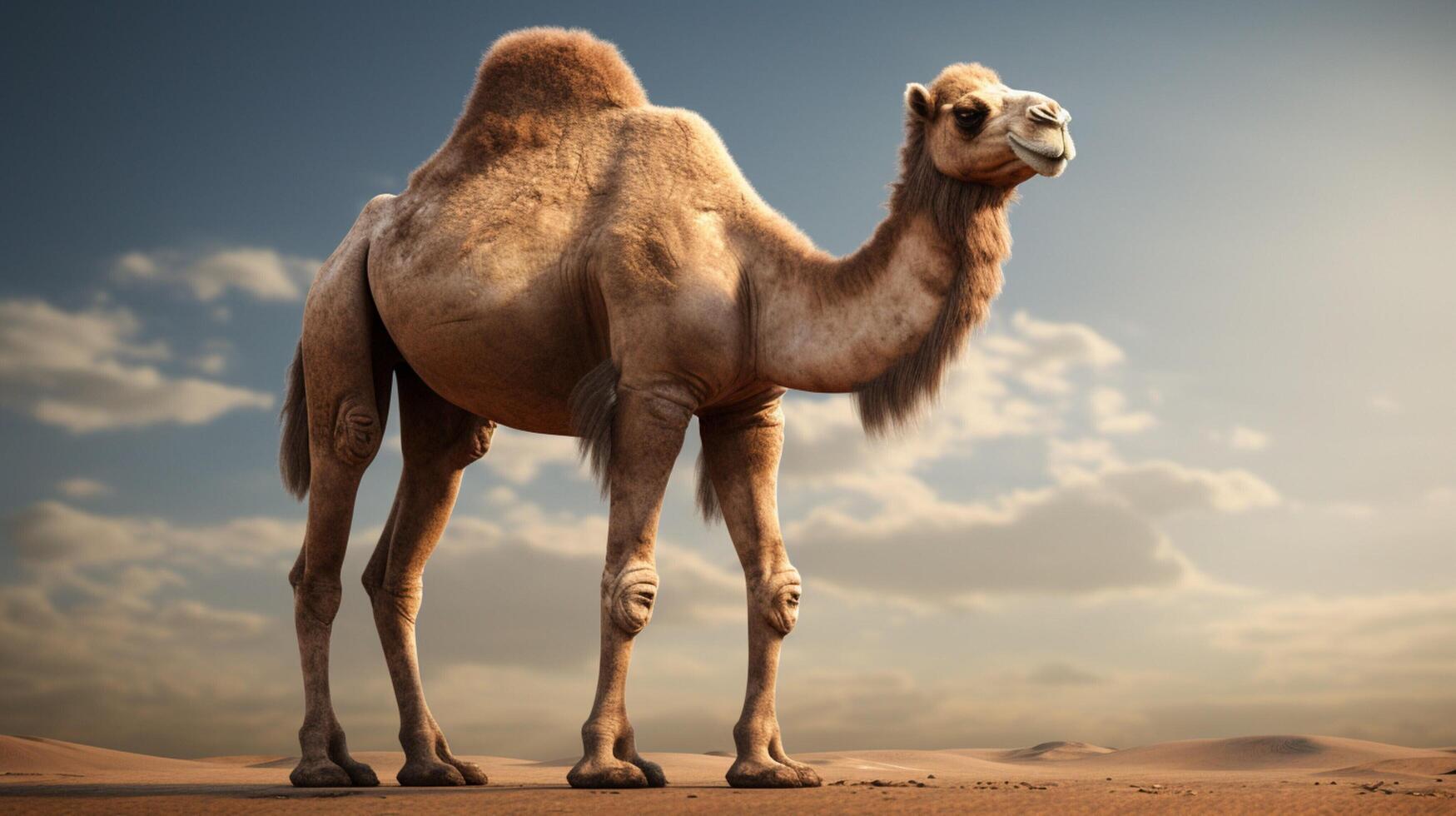 AI generated camel high quality image photo