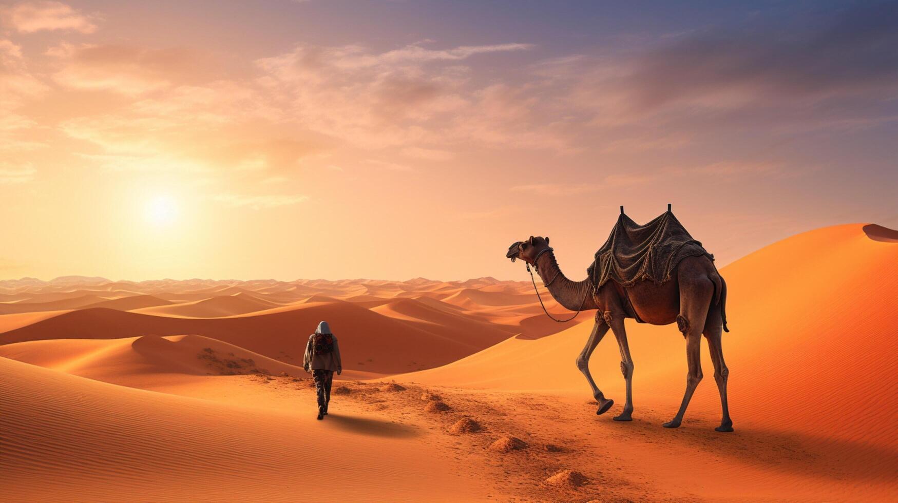 AI generated camel high quality image photo
