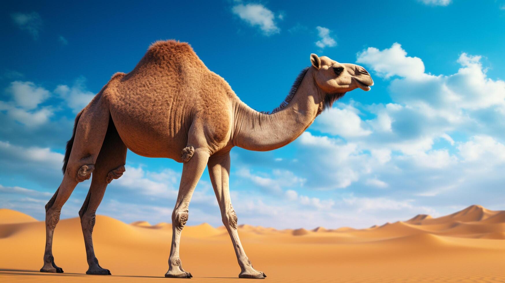 AI generated camel high quality image photo