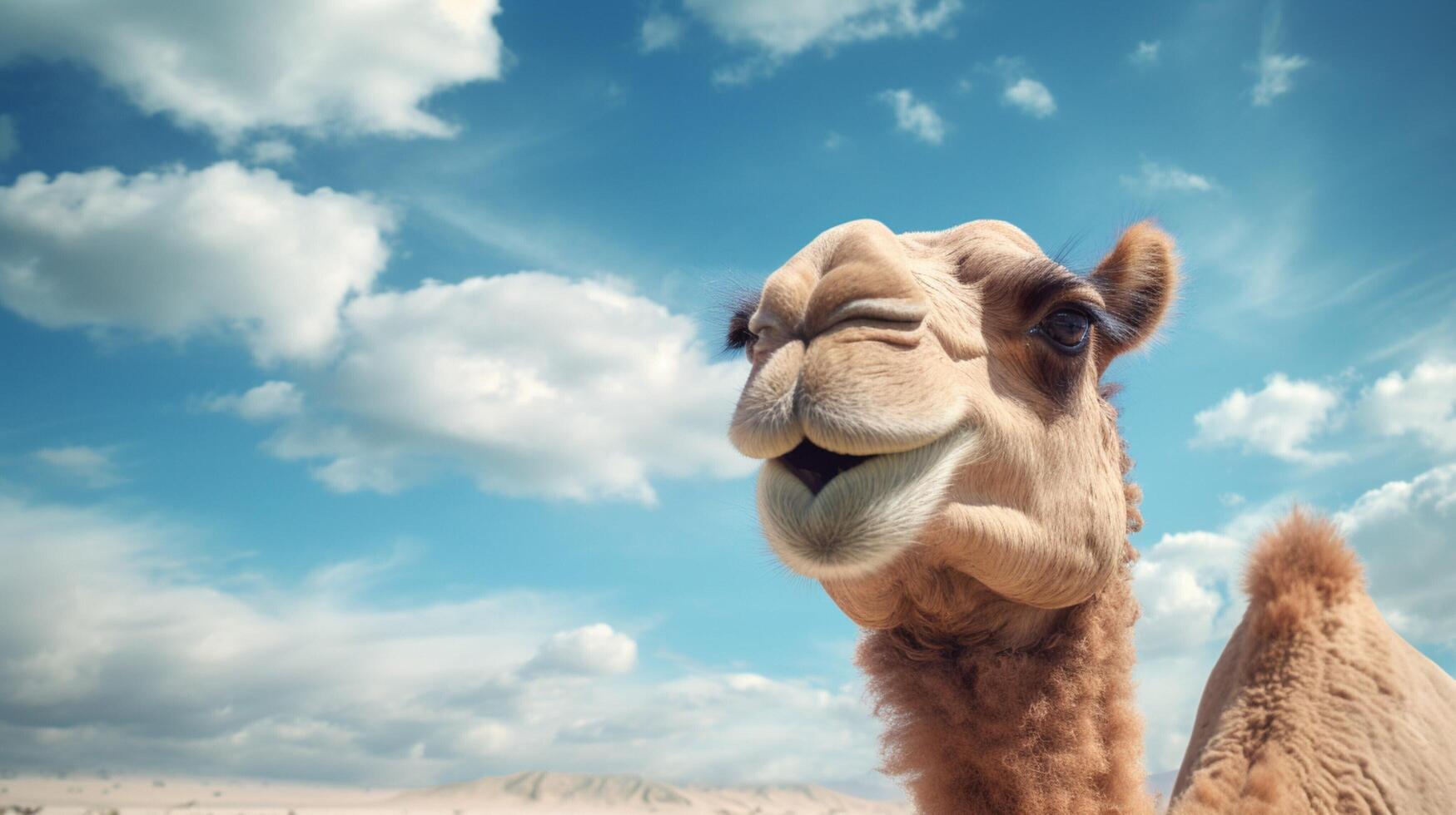 AI generated camel high quality image photo