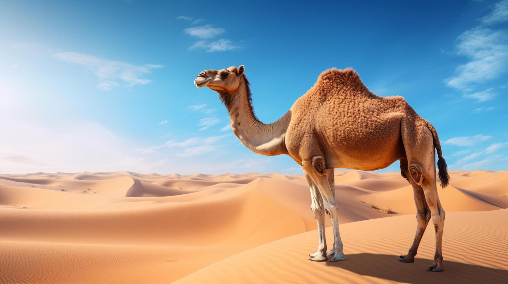 AI generated camel high quality image photo