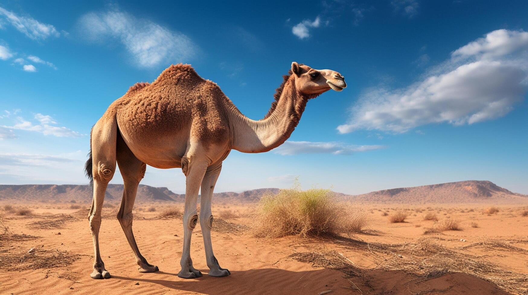AI generated camel high quality image photo