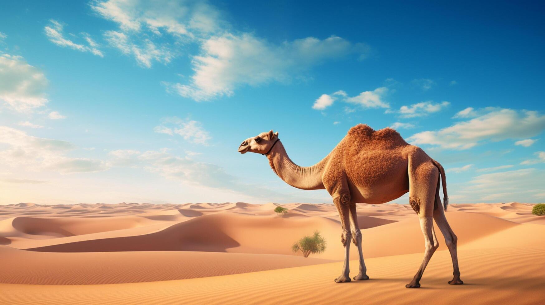 AI generated camel high quality image photo