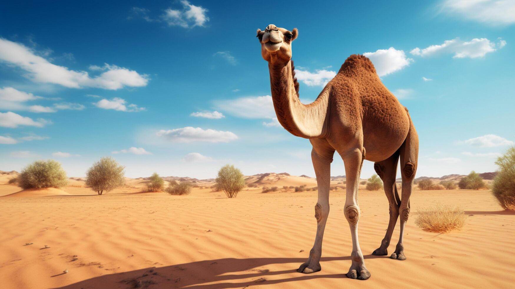AI generated camel high quality image photo
