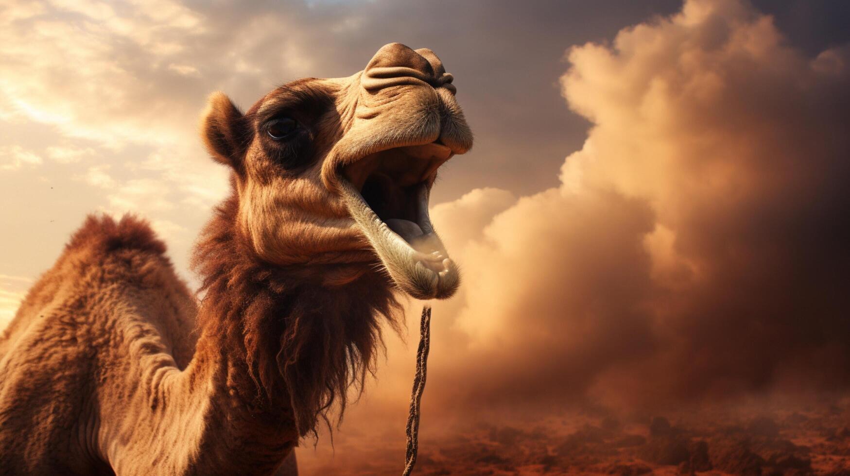 AI generated camel high quality image photo