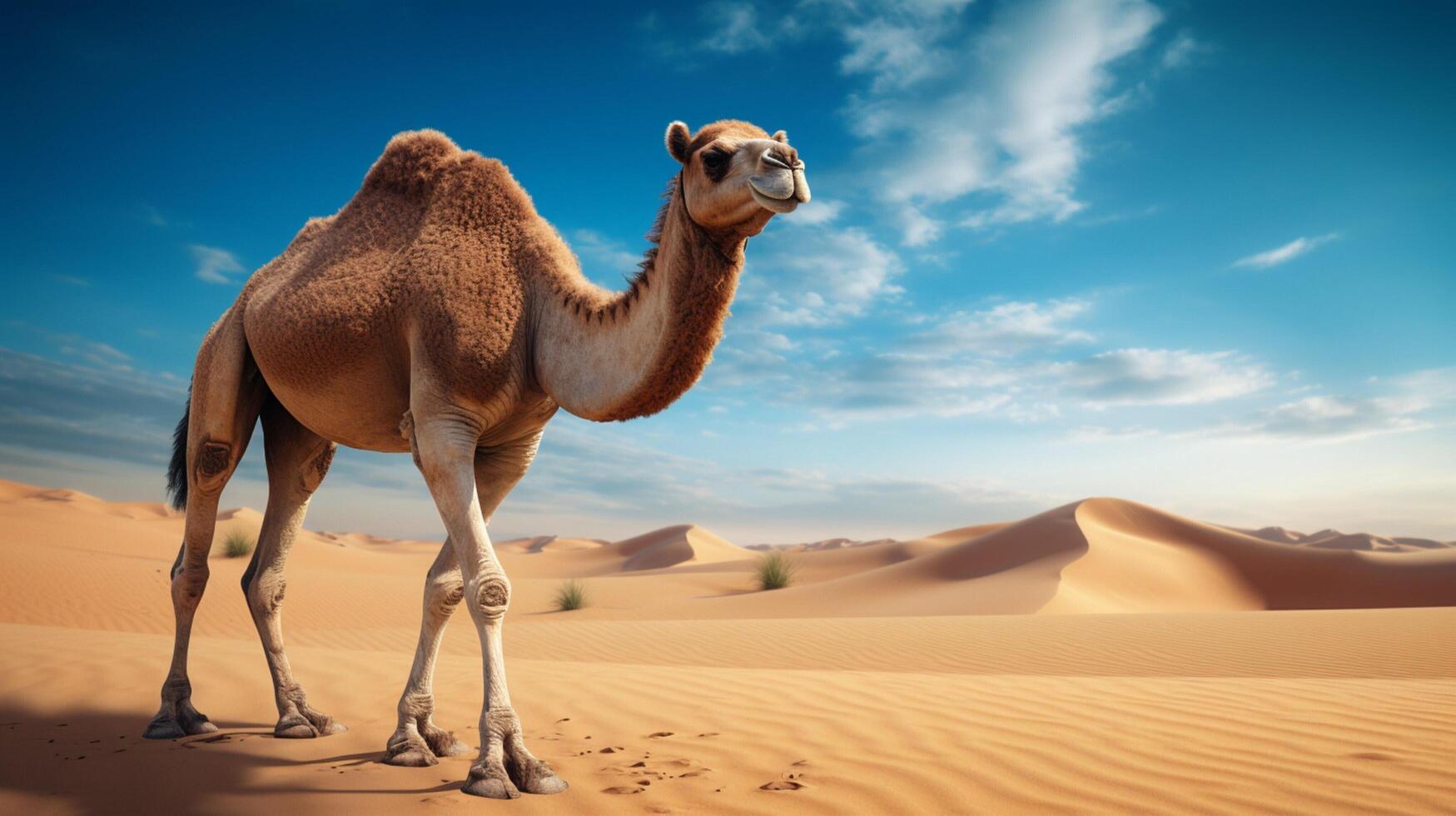 AI generated camel high quality image photo