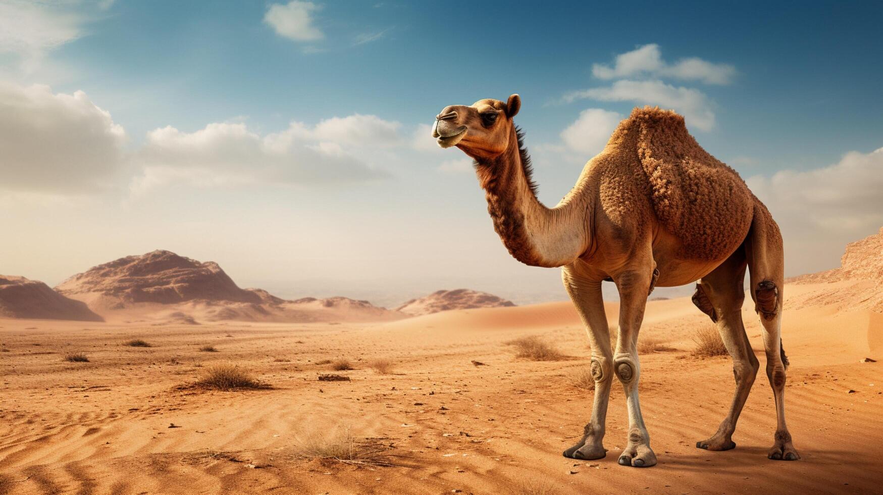 AI generated camel high quality image photo