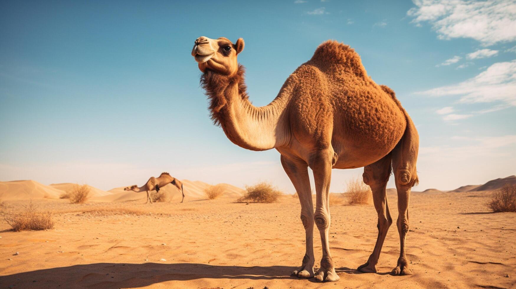 AI generated camel high quality image photo
