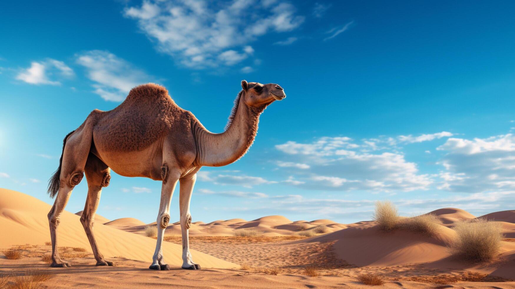 AI generated camel high quality image photo