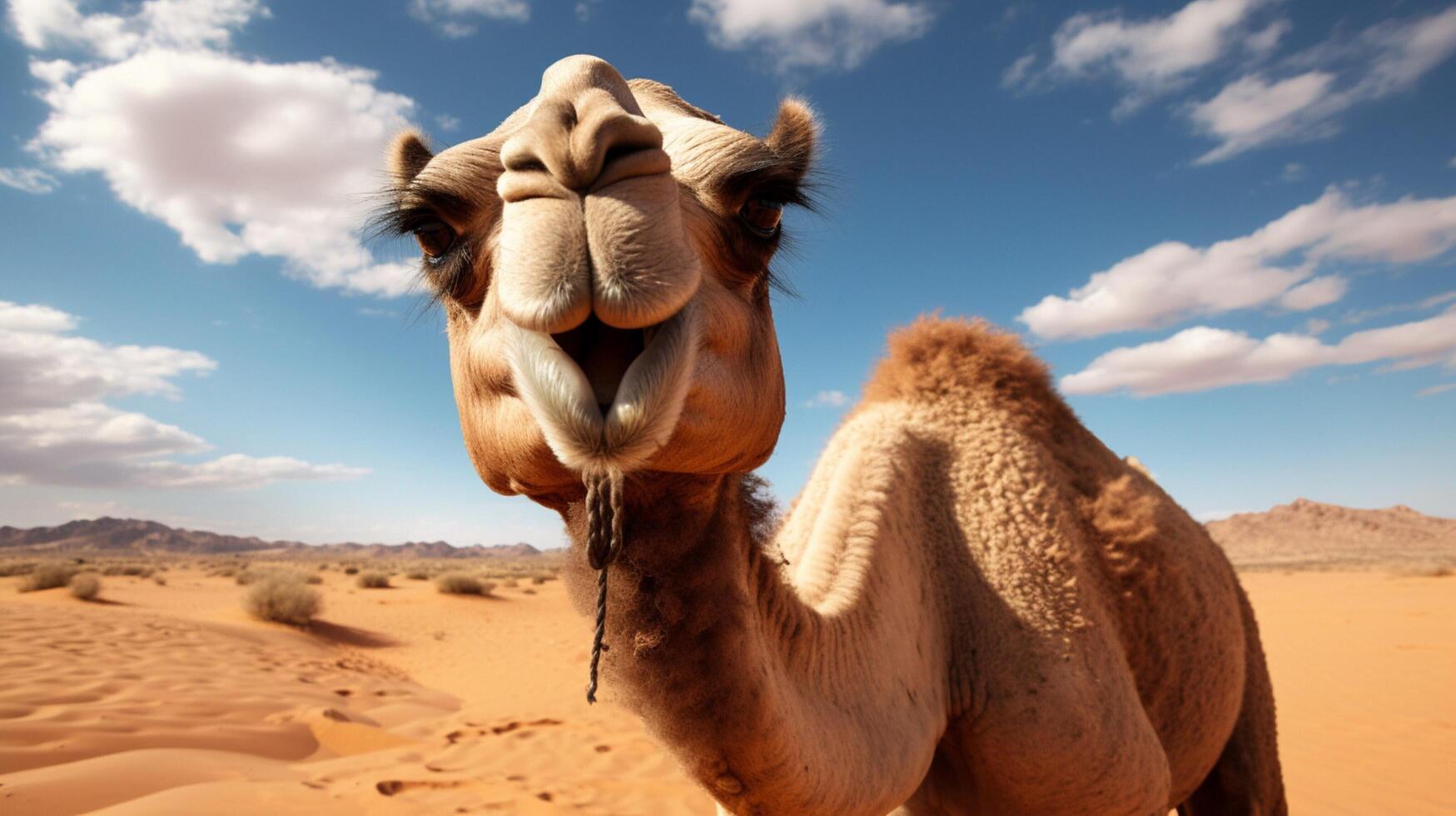 AI generated camel high quality image photo