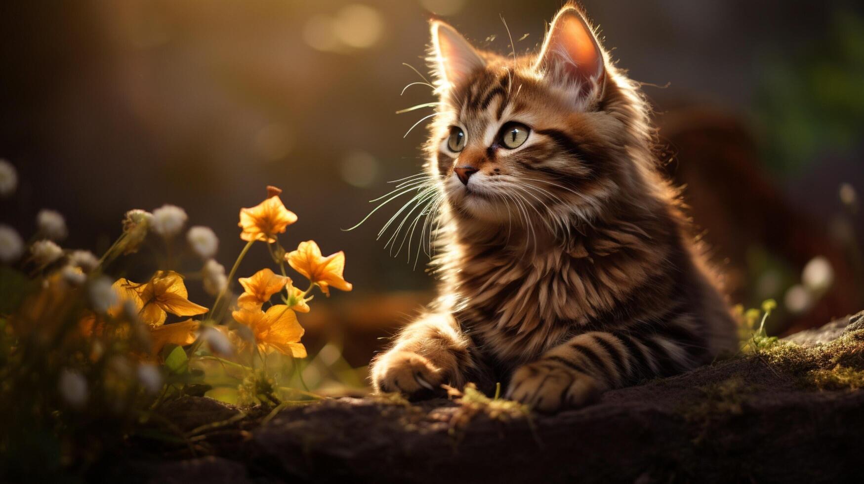 AI generated cat high quality image photo