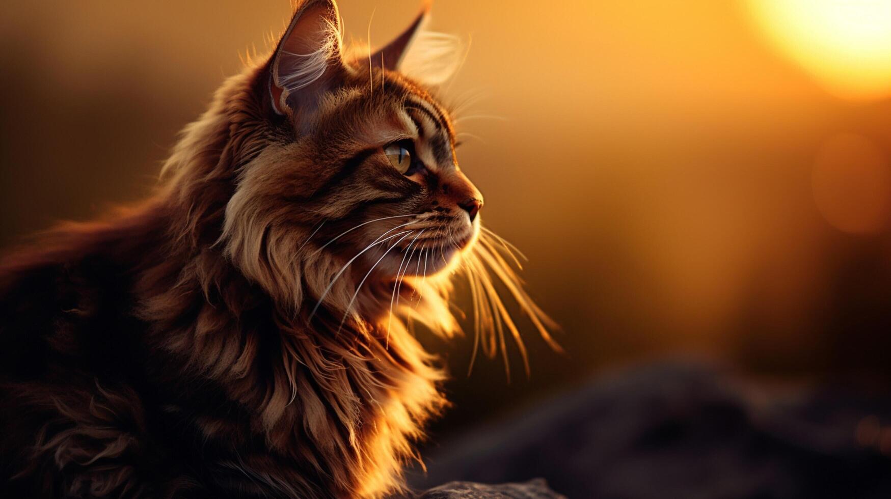 AI generated cat high quality image photo