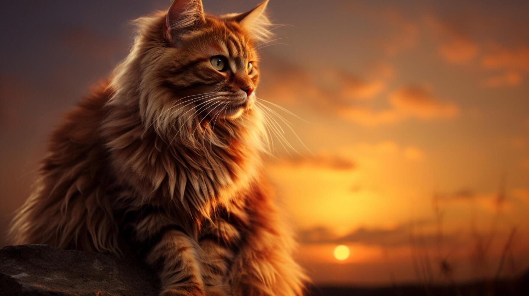AI generated cat high quality image photo