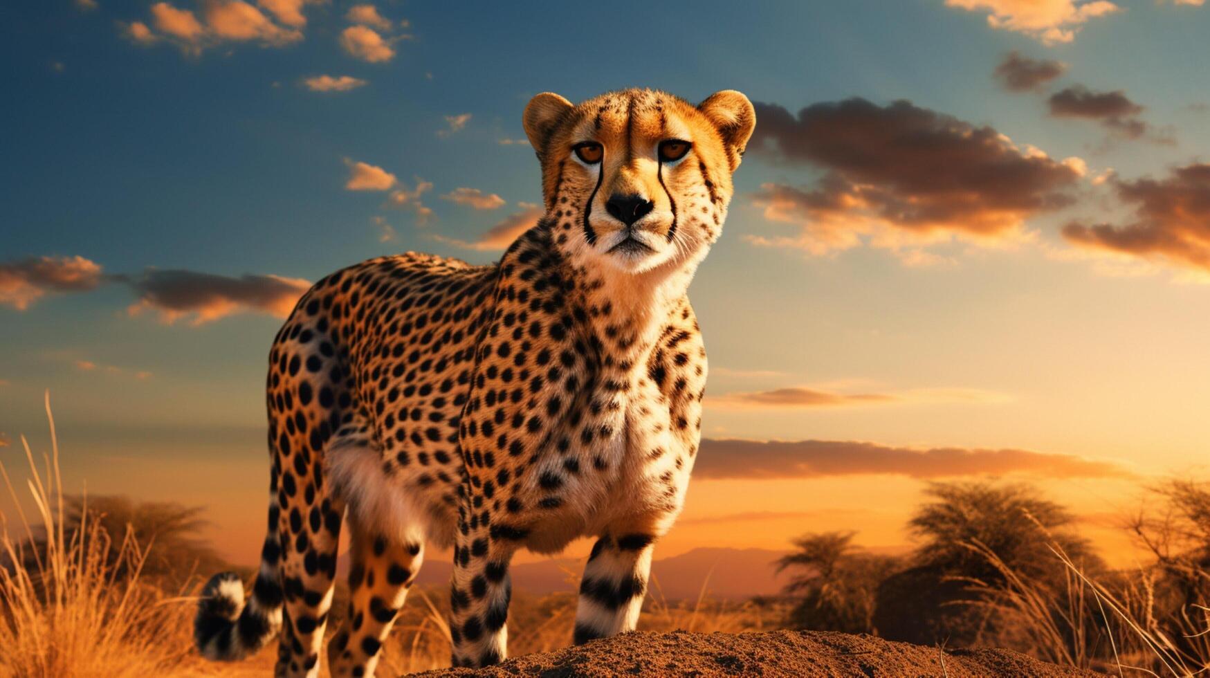 AI generated cheetah high quality image photo