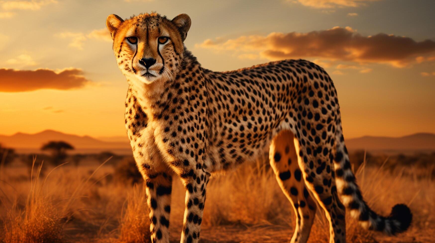 AI generated cheetah high quality image photo