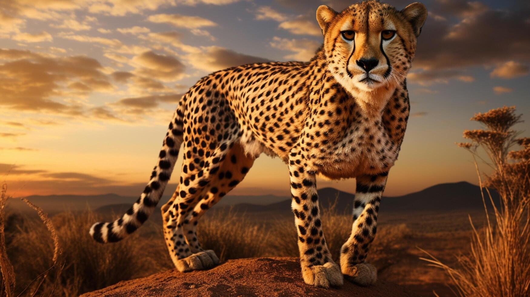 AI generated cheetah high quality image photo