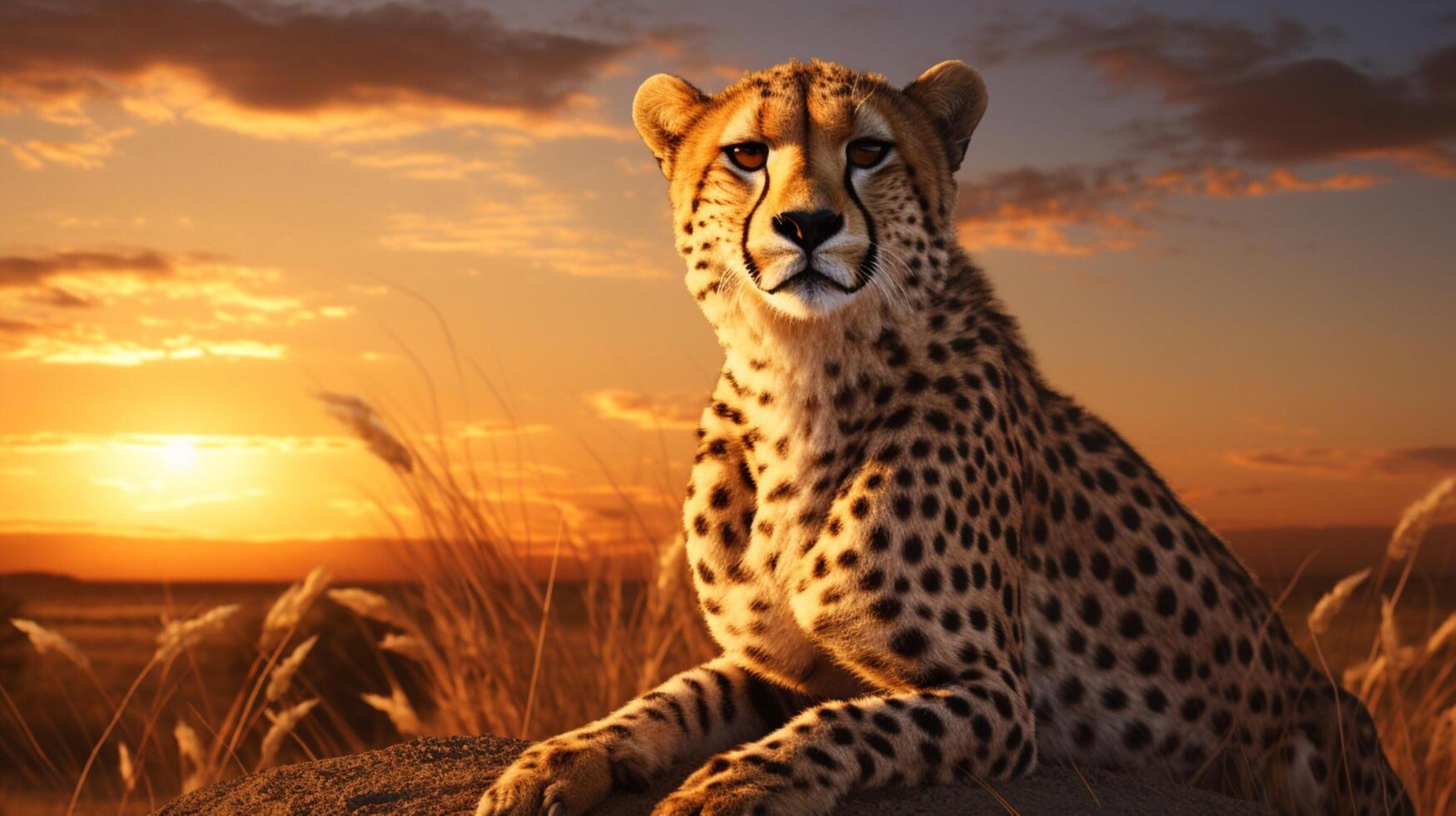 AI generated cheetah high quality image photo