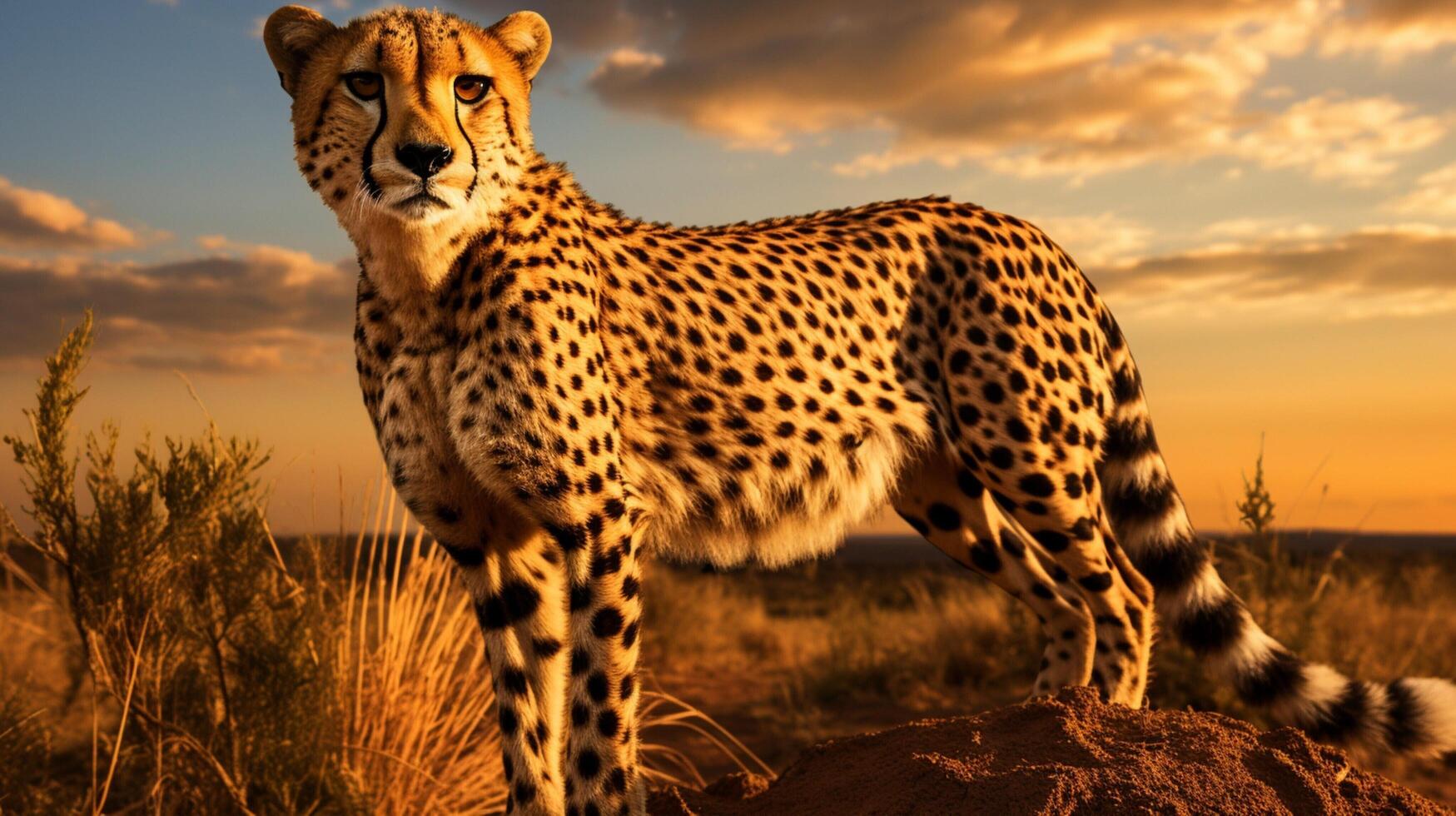 AI generated cheetah high quality image photo