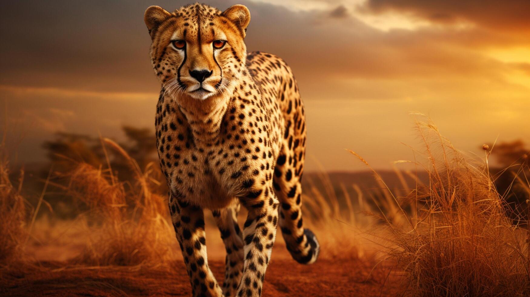 AI generated cheetah high quality image photo