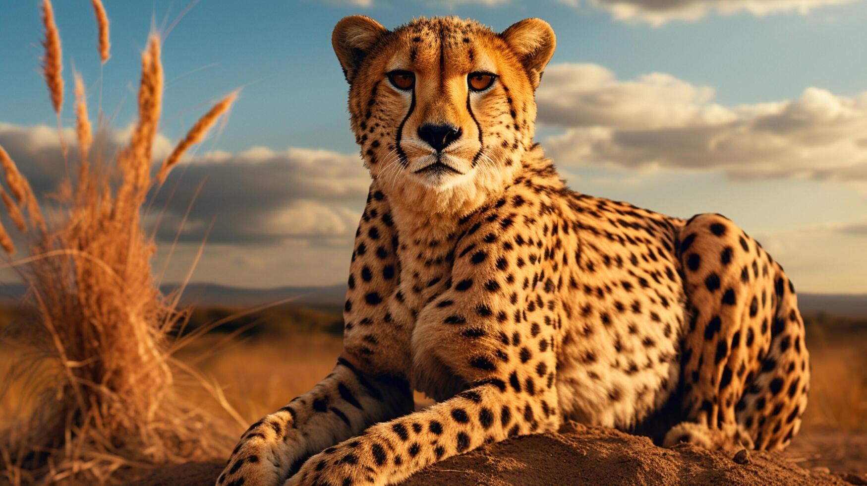 AI generated cheetah high quality image photo