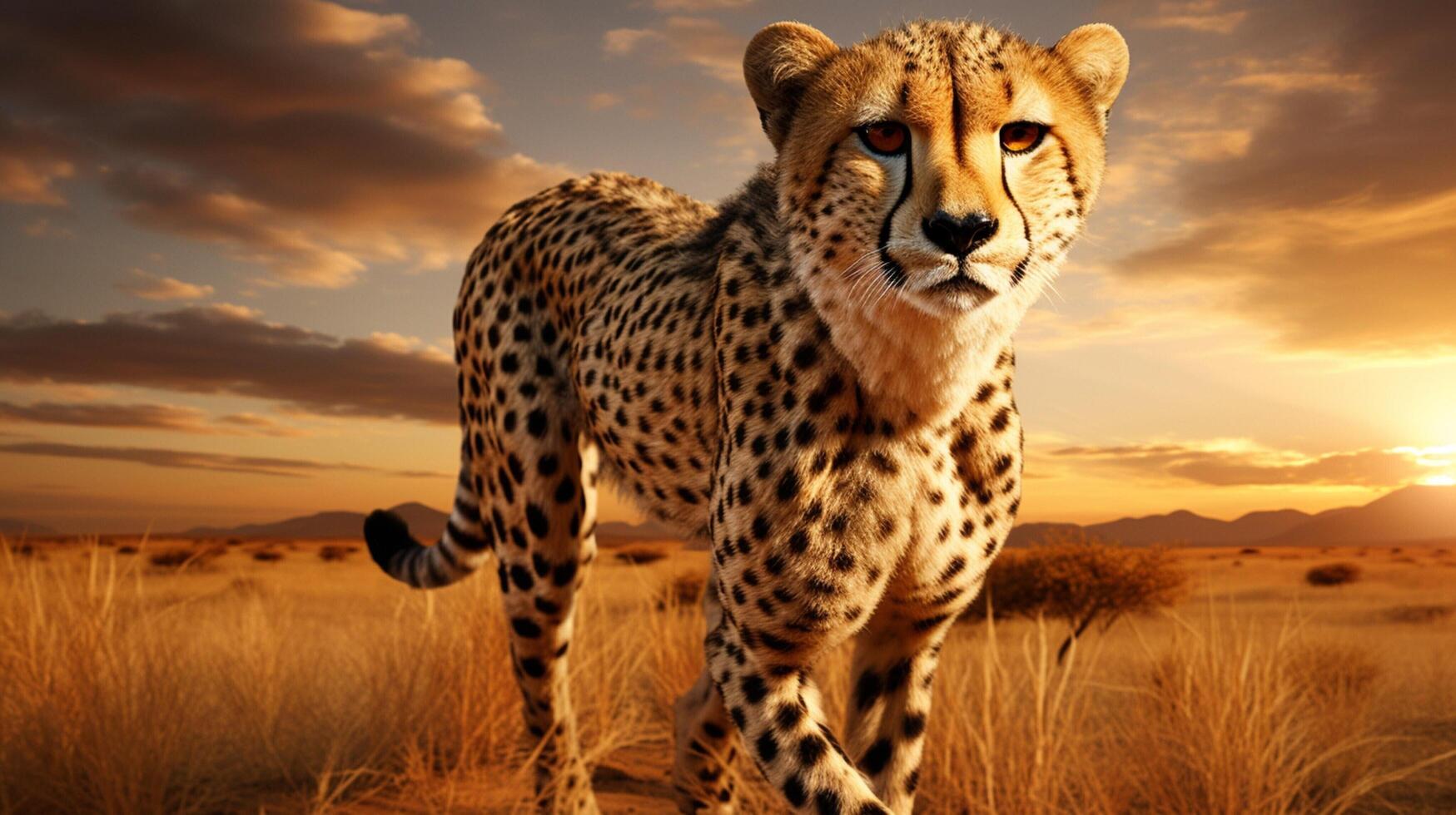 AI generated cheetah high quality image photo