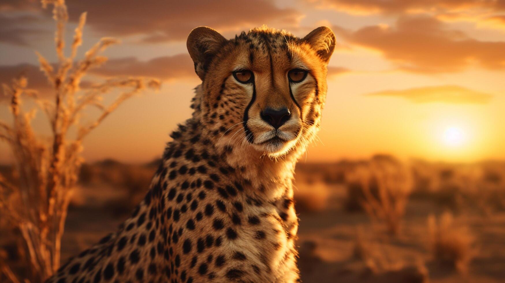 AI generated cheetah high quality image photo